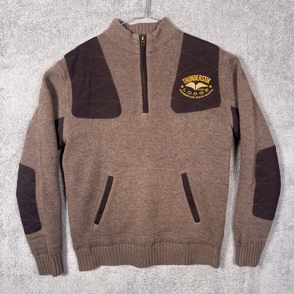 beretta Other - Beretta Sweater Men M Lambs Wool Lined Wind Barrier Shooting Hunting Elbow Patch
